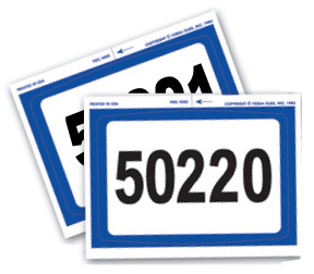 #840N • Add-On Sticker, Prenumbered